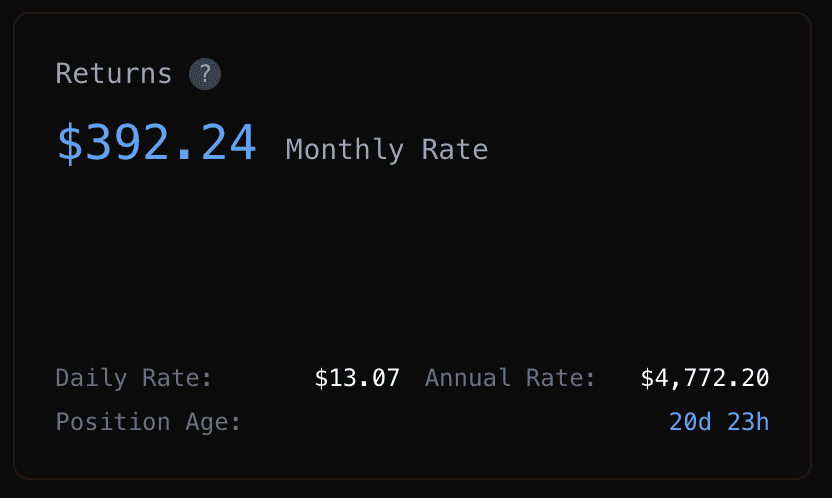 Pool Returns Dashboard